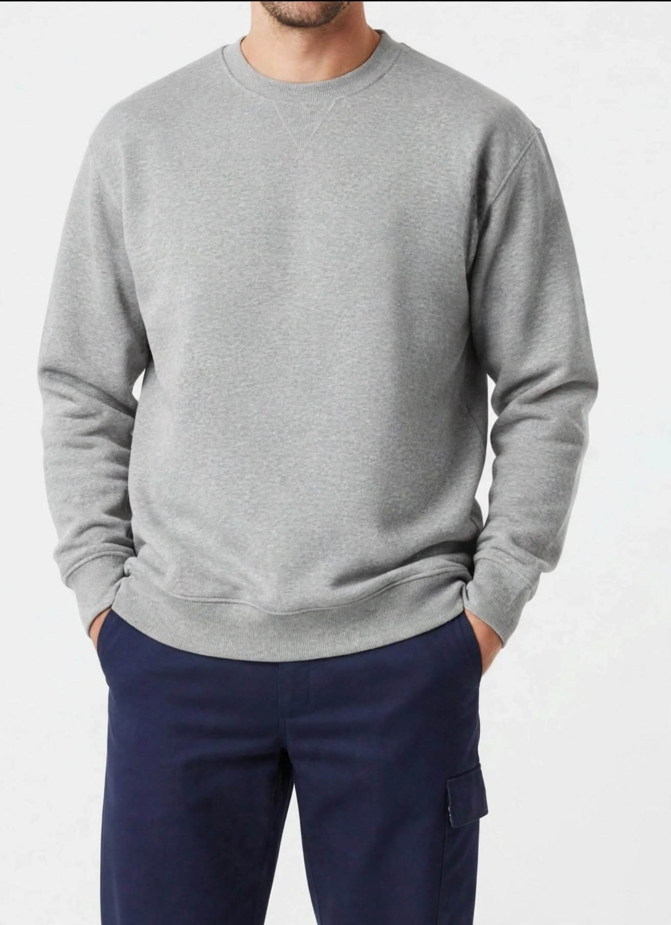 sudadera cuello redondo